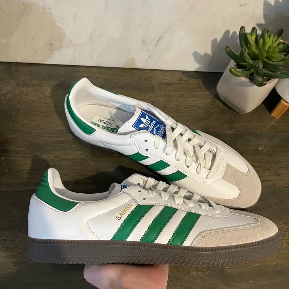 adidas Samba OG White/Green - Picture 11 of 12